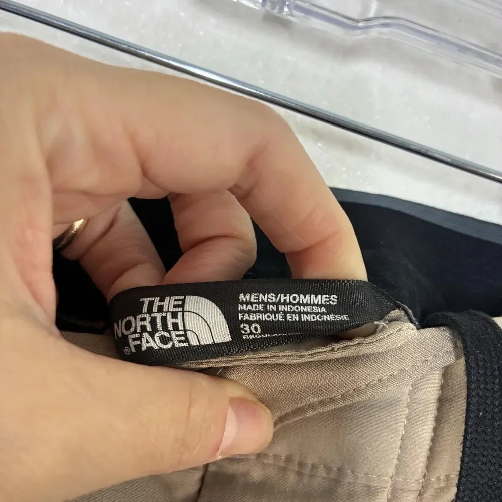 The North Face Pants Mens 30 Beige Khaki Stretch Hiking Elastic Waist Pockets